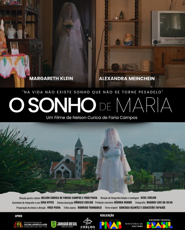Cartaz do curta-metragem O Sonho de Maria.
